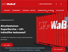 Tablet Screenshot of lvi-wabek.fi